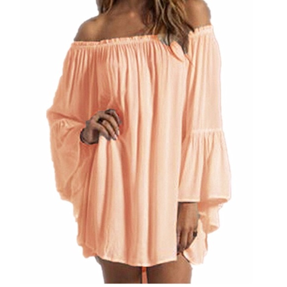 Beautiful women sexy off shoulder mini dress - Picture 5 of 8